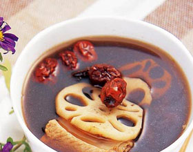 蓮藕髮菜紅豆湯 蓮藕髮菜紅豆湯