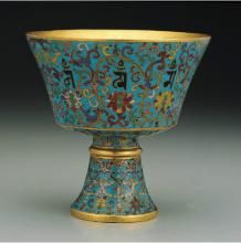 清內填琺瑯貼金爐、瓶、盒 清內填琺瑯貼金爐、瓶、盒