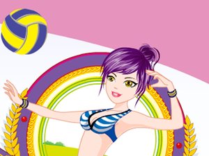 沙灘排球女郎