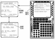 MCDU上顯示BITE信息示例