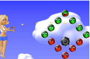 芭比娃娃打彈弓