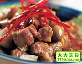 白果炒牛肉