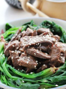 豬肝配菠菜 豬肝配菠菜