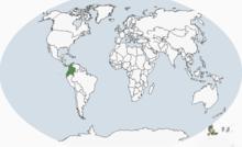 扁嘴山巨嘴鳥分布圖