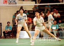 89年與林瑛在羽毛球世界錦標賽中