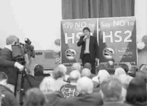 “高鐵2號”反對者舉行集會