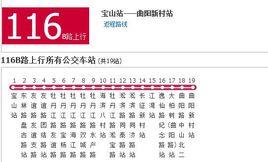 上海公交116B路區間 上海公交116B路區間