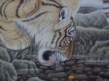 5、為圖4工筆畫虎局部