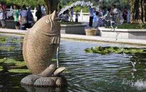 石雕魚擺件 石雕魚擺件