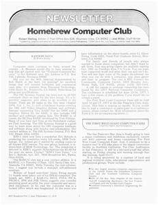 家釀計算機俱樂部 家釀計算機俱樂部