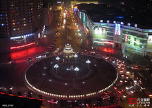 石嘴山惠農區東大街夜景