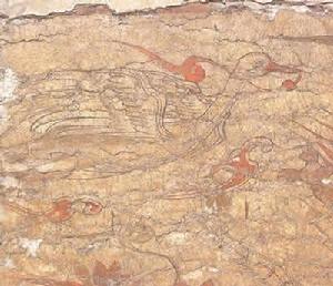 磁縣灣漳北朝壁畫墓·仙鶴圖