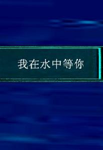 我在水中等你 我在水中等你