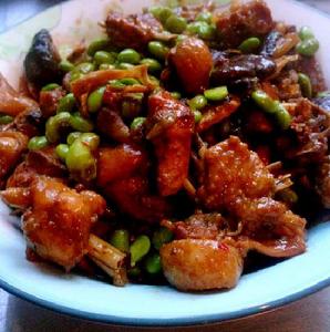 紅燒毛豆小公雞 紅燒毛豆小公雞