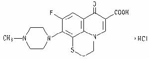 鹽酸蘆氟沙星結構式