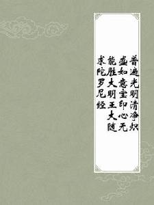 普遍光明清淨熾盛如意寶印心無能勝大明王大隨求陀羅尼經 普遍光明清淨熾盛如意寶印心無能勝大明王大隨求陀羅尼經