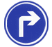 向右轉彎標誌 向右轉彎標誌