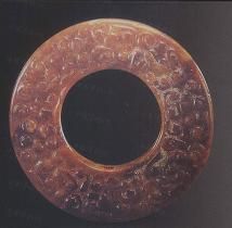 春秋黃玉雲紋環 春秋黃玉雲紋環