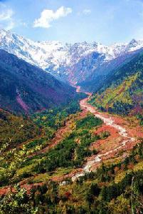 海螺溝紅石灘 海螺溝紅石灘