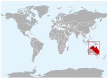 澳大利亞綠色雨蛙分布圖