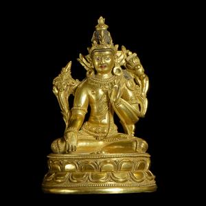 銅鎏金無量壽佛