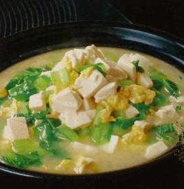 白菜燒老豆腐 白菜燒老豆腐