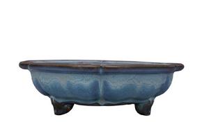 宋代鈞窯月白釉盆托 宋代鈞窯月白釉盆托