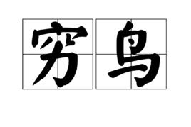 窮鳥 窮鳥