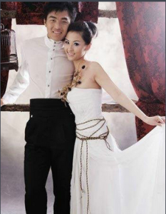 馮瀟霆和妻子趙盈