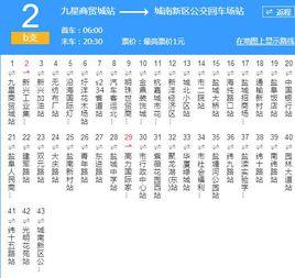 鹽城公交B支2路