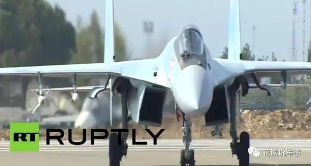 俄羅斯部署在敘利亞戰場上的蘇35戰鬥機