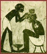 古埃及護理員給病人使用醫蛭療法