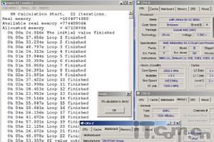 頻率為2.9GHz的Althon64 X2 3600+也順利通過8M Pi測試，時間為5分53.359秒