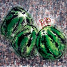 伏天瓜熟時（國畫）作者：路中漢