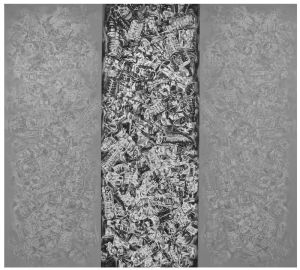 《啟示錄——灰色器皿》 180cm×200cm 油畫 2009年
