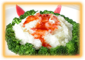 扒鮑魚雙白 扒鮑魚雙白