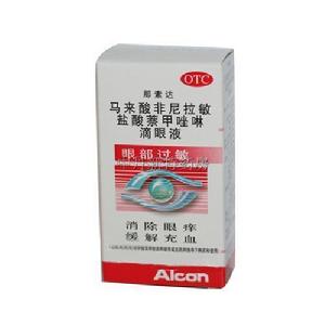 馬來酸非尼拉敏鹽酸萘甲唑啉滴眼液