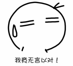 我竟無言以對