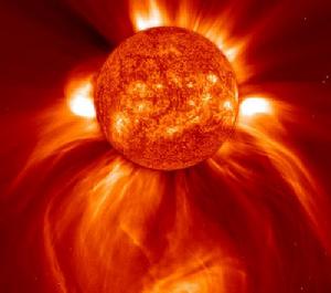 （圖）強烈的太陽輻射風暴