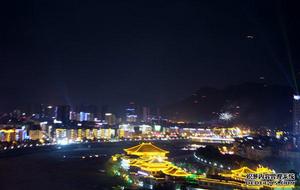 實拍廣元東城夜景