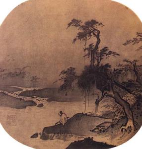 臨流撫琴圖 臨流撫琴圖