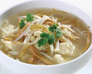 凍豆腐金針湯 凍豆腐金針湯
