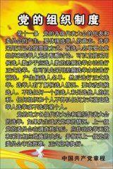 黨的組織制度