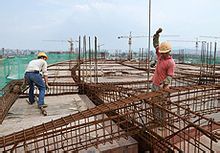 工地鋼筋施工現場