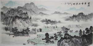 新金陵畫派山水畫家李學明（李小明） 國畫