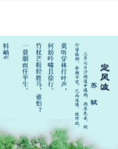 定風波[詞牌名]