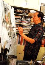 創作中的傅小石