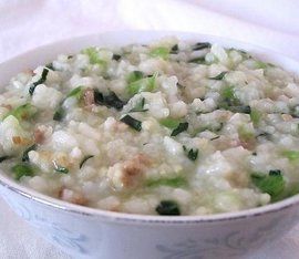 青菜瘦肉粥 青菜瘦肉粥