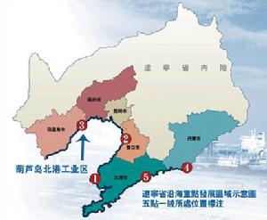 “五點一線”所處位置標註