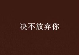 決不放棄你 決不放棄你